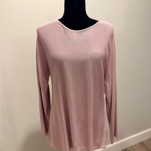 Massimo Dutti Dusty Rose Scoop Neck Sweater